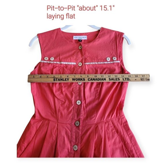 Burnt Orange Cotton Dress by Birds Of North America - Picture 5 of 9